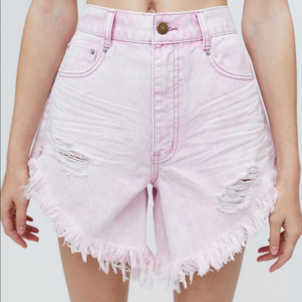 BDG Carla High-Waisted Denim Cutoff Shorts